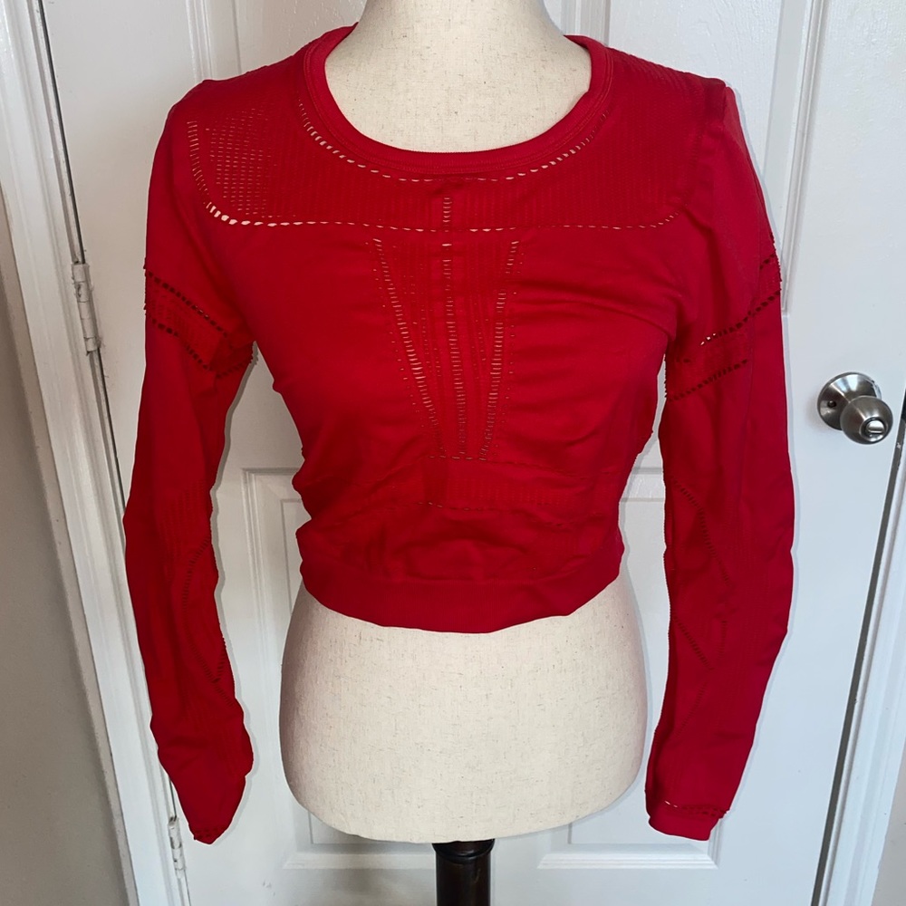 Red seamless long sleeve